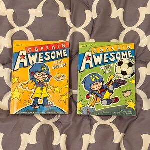 Captain Awesome Comic Books Set #1 and #5